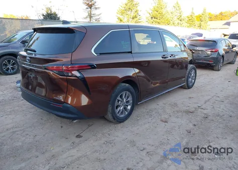2021 Toyota Sienna Le из США, поврежденный, VIN 5TDKRKEC1MS055573